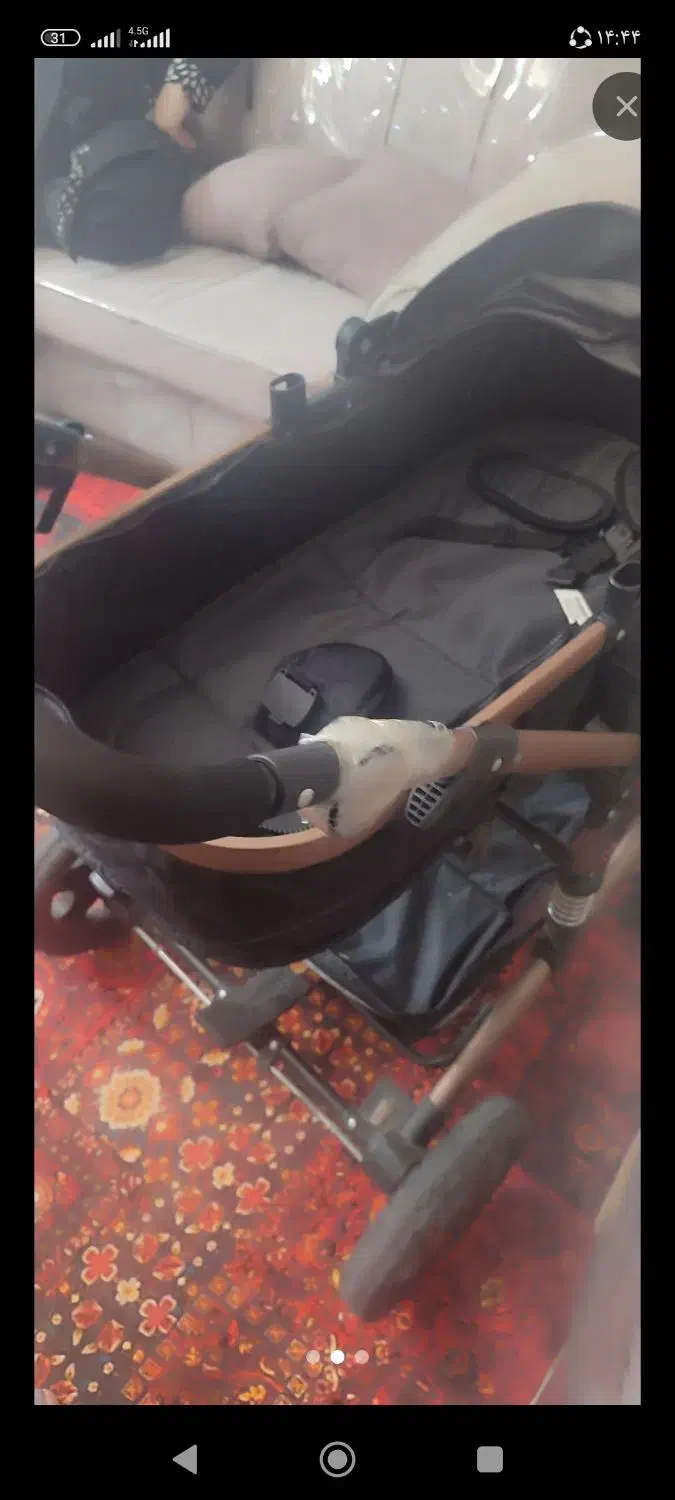 کالسکه مشکی طلایی مسی|کالسکه و لوازم جانبی|ری, ظهیرآباد|دیوار