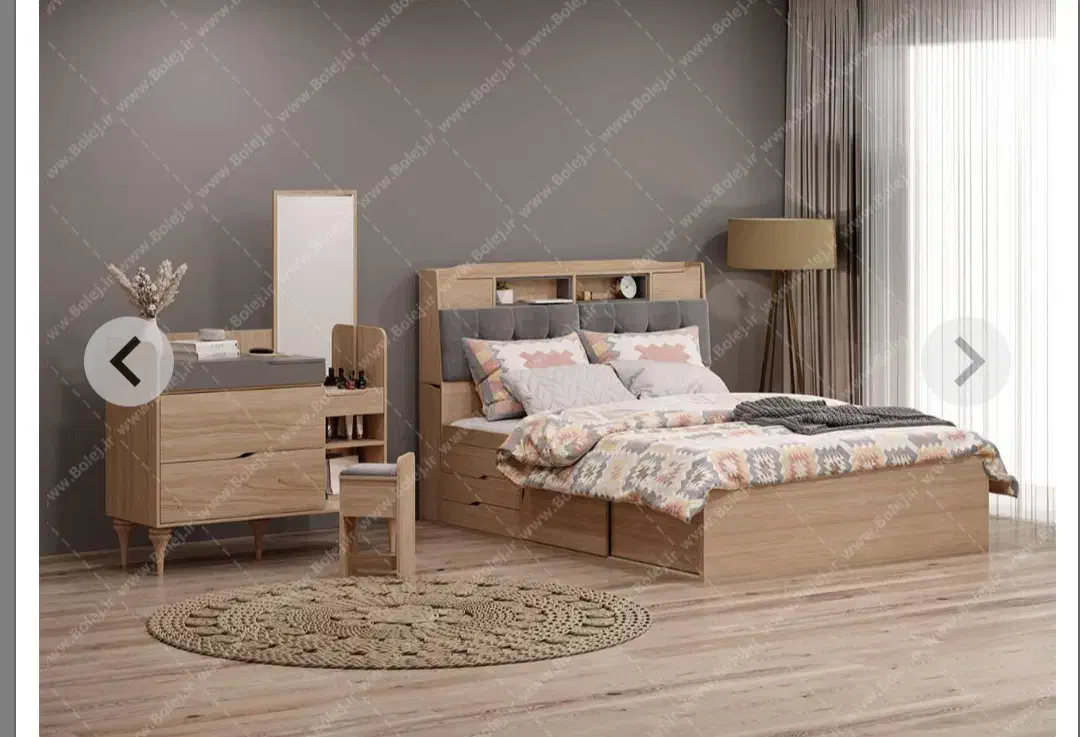 تخت دونفره *مدرن کشو دار**برند معروف بلج|تخت و سرویس خواب|قم, زنبیل آباد|دیوار