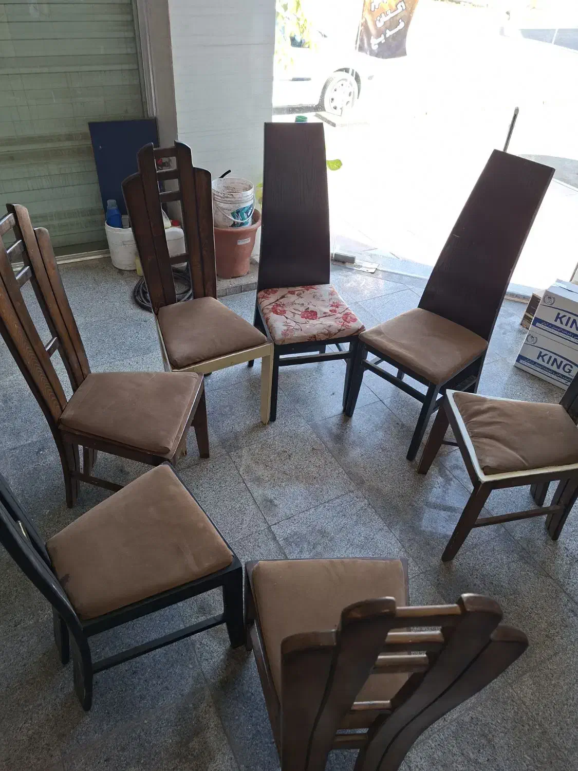 صندلی آشپزخانه|میز و صندلی غذاخوری|کرج, مجتمع صنفی صنعتی|دیوار