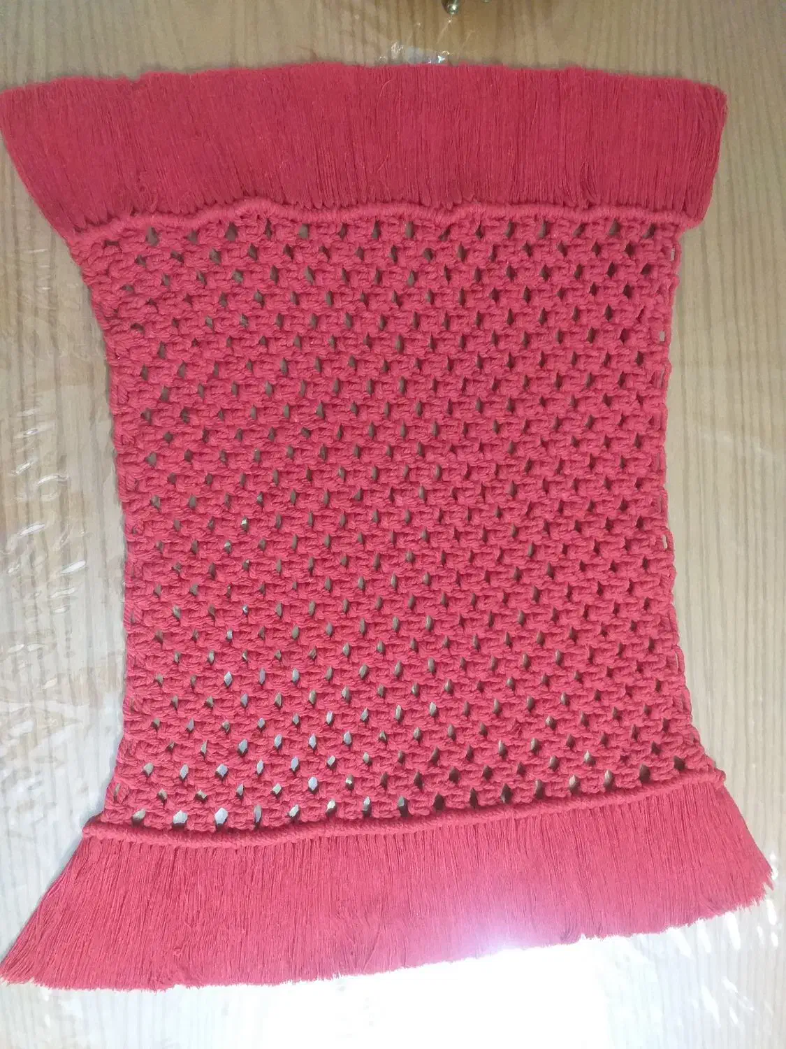 لوستر و رانر کار دست مکرومه|لوستر و چراغ آویز|شاندیز, |دیوار