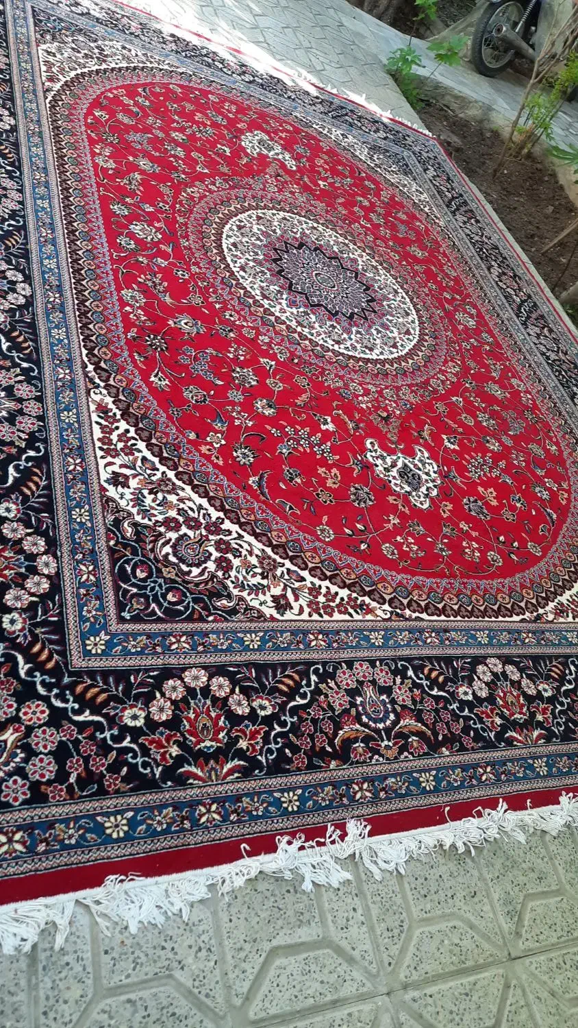 یک جفت فرش ۶متری درحدنو|فرش|آبیک, |دیوار