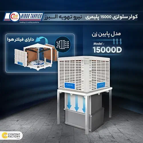 کولر 18هزار البرز پایین زن پلیمری نیروتهویه|کولر آبی|کاشمر, |دیوار