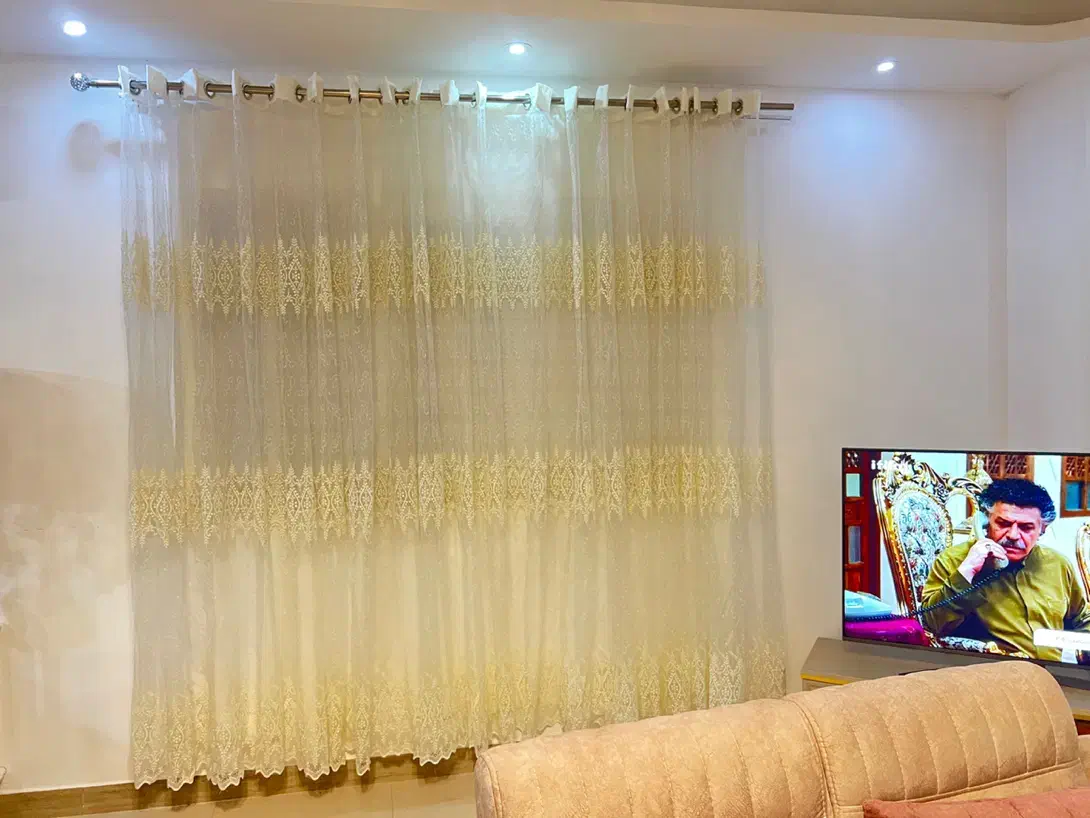 پرده تور گیپور کاملا نو|پرده، رانر، رومیزی|رشت, جماران|دیوار