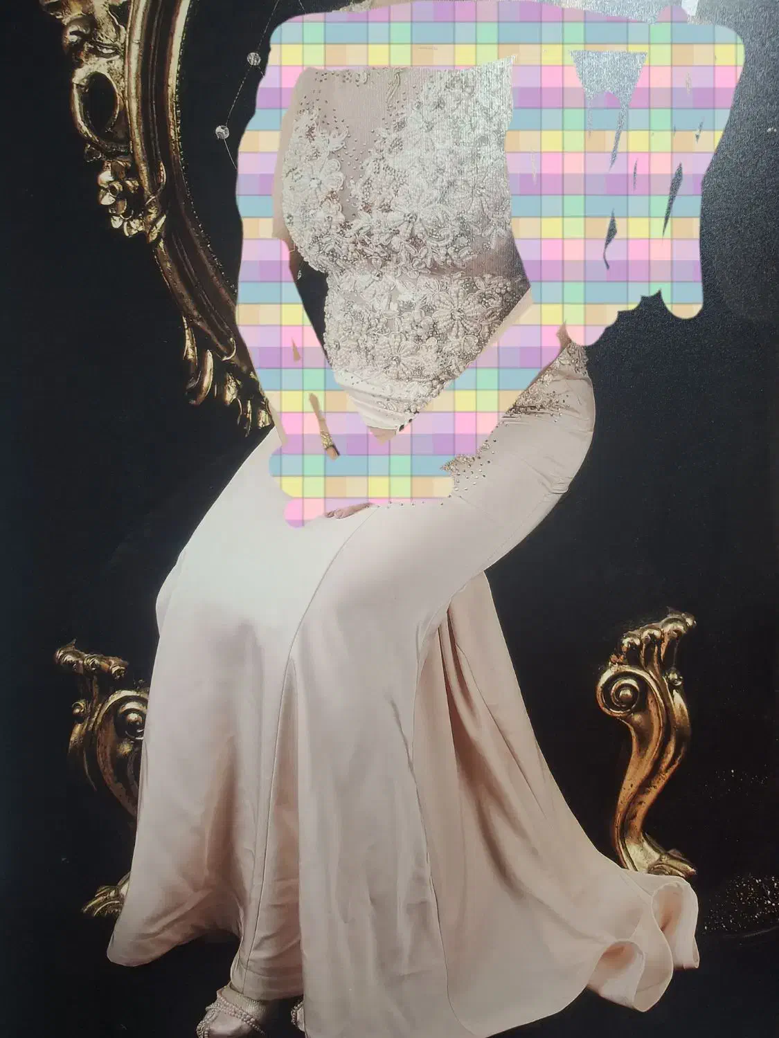 لباس مجلسی مروارید دوزی|لباس|ماهدشت, |دیوار