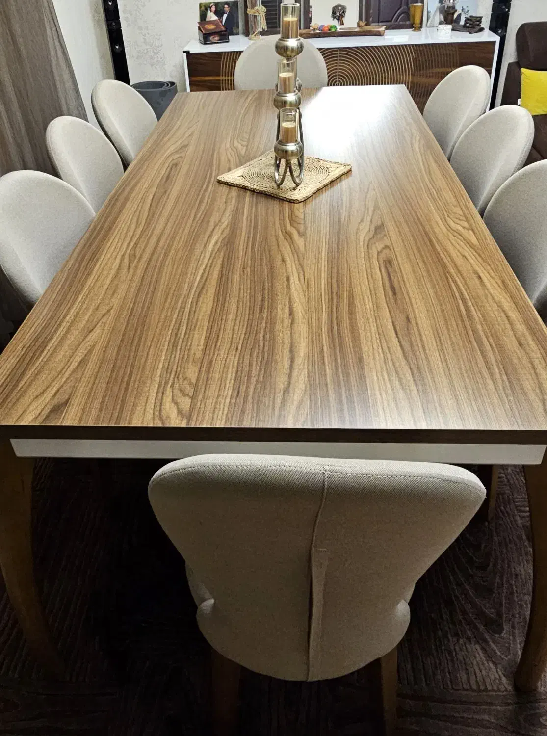 میز نهارخوری 8،10 نفره( فقط میز)|میز و صندلی غذاخوری|رامسر, |دیوار