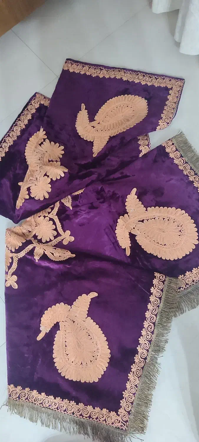 رومیزیهای مخمل انتیک|پرده، رانر، رومیزی|مشهد, ارشاد|دیوار