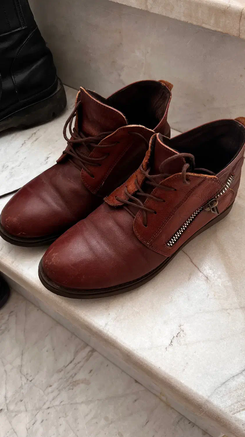 نیم بوت چرم اصل|کیف، کفش، کمربند|اراک, |دیوار
