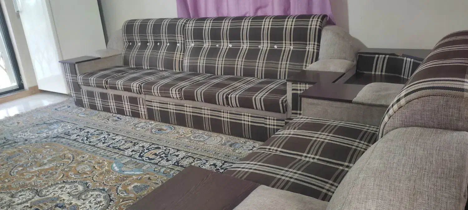 یکدست مبل هفت نفره صحیح و سلامت|مبلمان خانگی و میز عسلی|شیرود, |دیوار