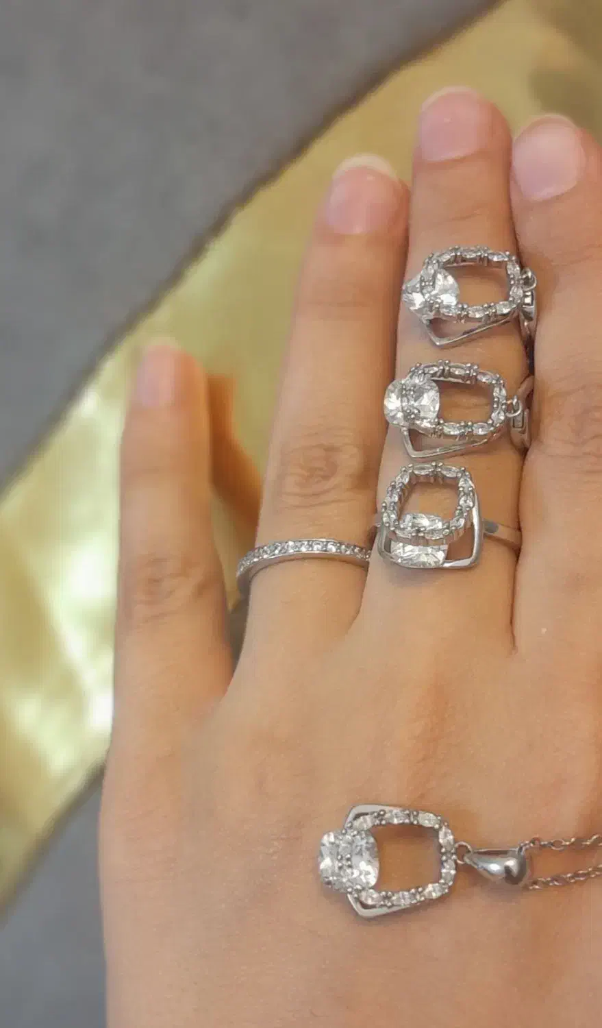 نیم ست نقره|جواهرات|قوچان, |دیوار