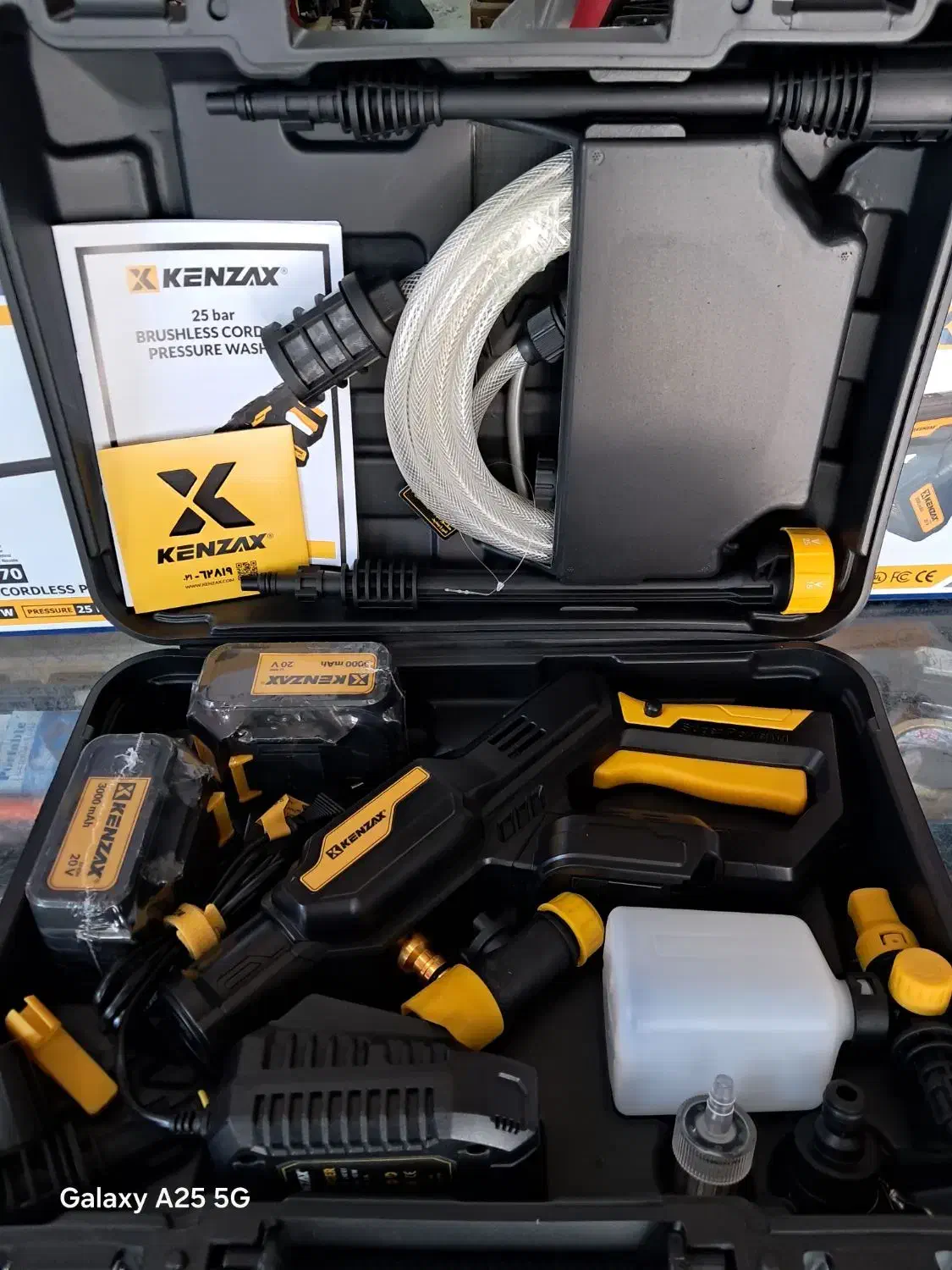 کارواش شارژی 25 ولت کنزاکس با ضمانت|ابزارآلات|شیراز, شهرک رضوان|دیوار