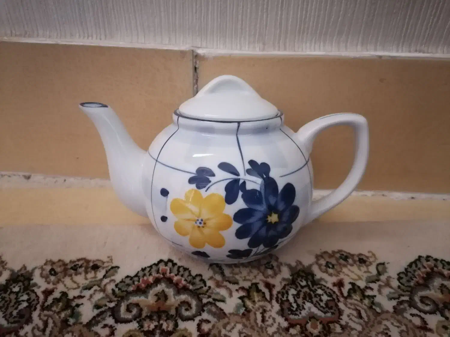 قوری گل پنبه|قوری، کتری، قهوه‌ساز دستی|قم, پردیسان|دیوار