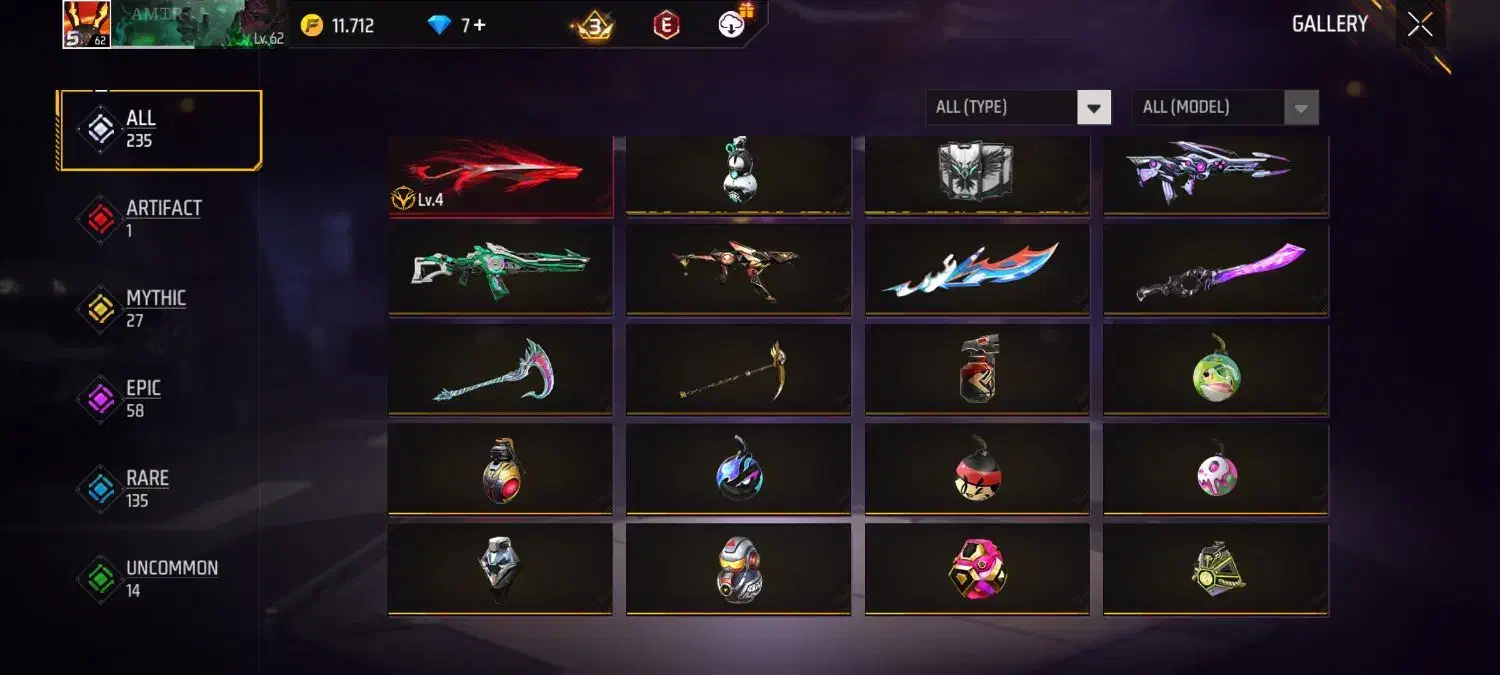 اکانت فری فایر|کنسول، بازی ویدئویی و آنلاین|ملایر, |دیوار