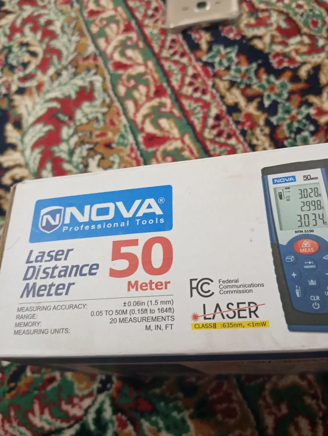 مترلیزری ۵۰متری صفرNOVA|ابزارآلات|بافق, |دیوار