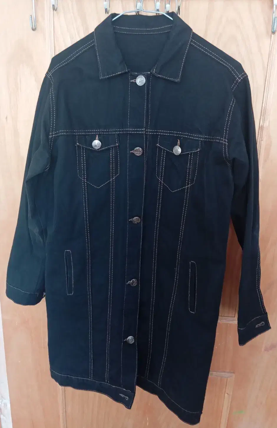 مانتو کتی لی مشکی|لباس|سلماس, |دیوار