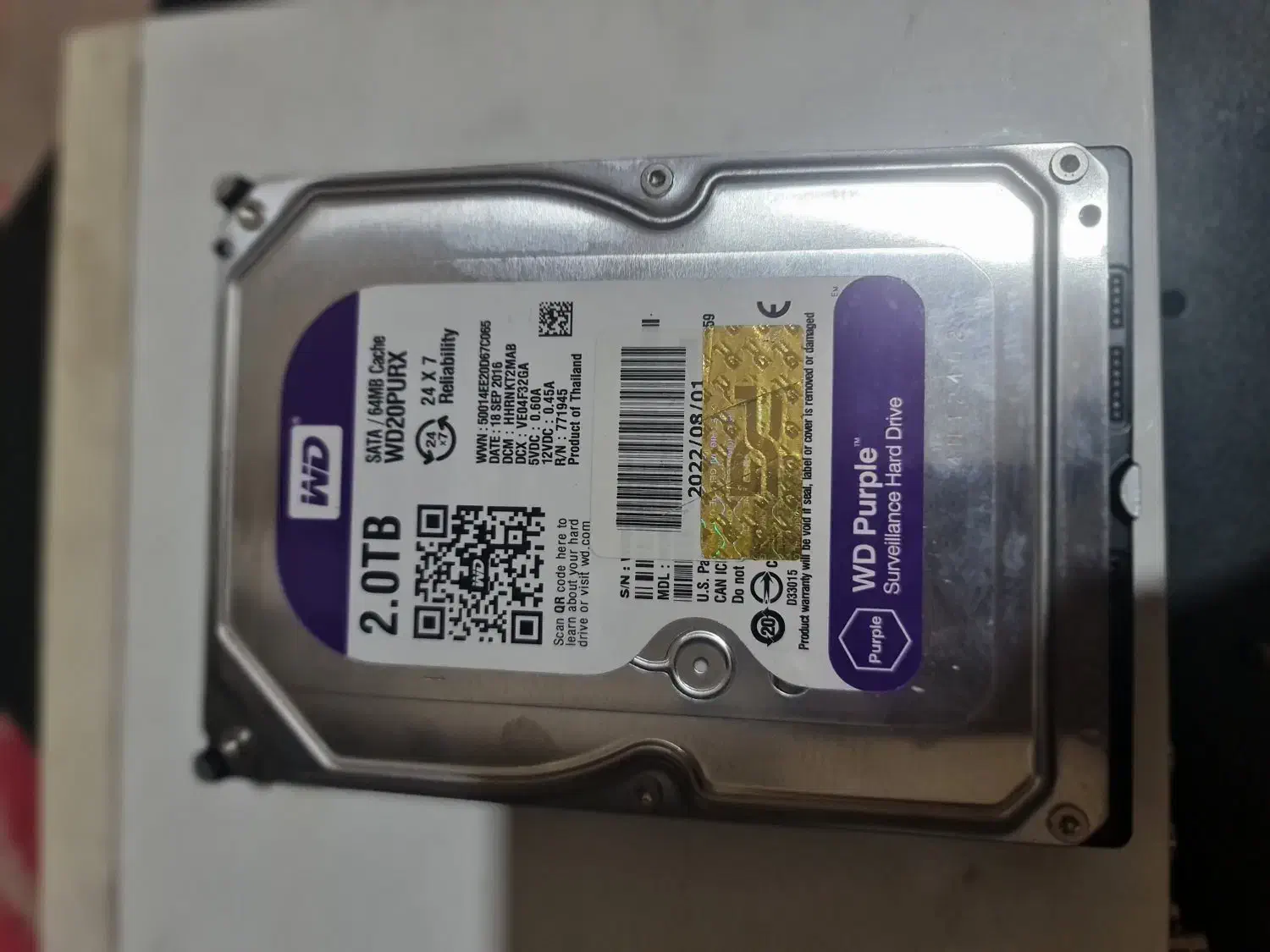 هارد وسترن بنفش 2.0 TB|قطعات و لوازم جانبی رایانه|اردبیل, |دیوار