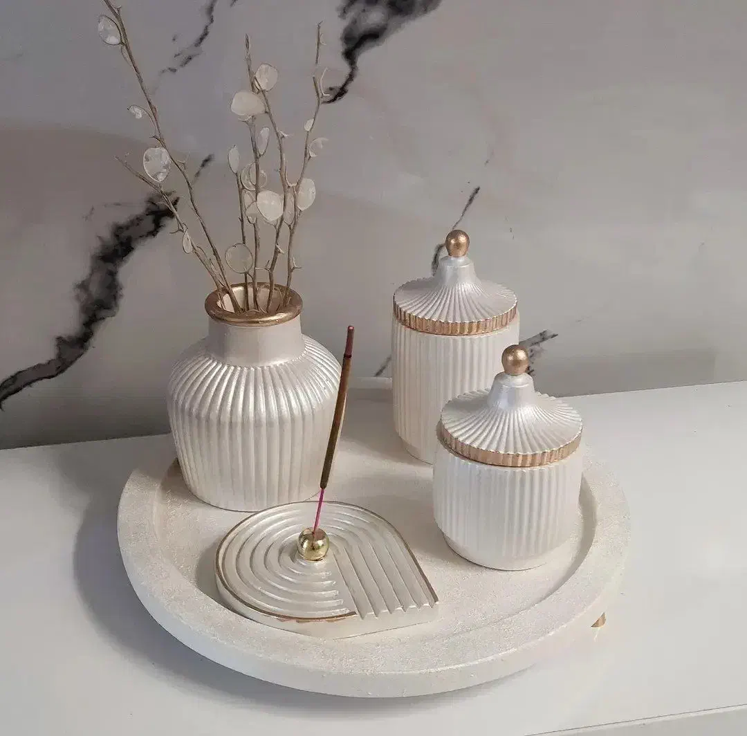 ظروف و دکوری سنگ مصنوعی|ظروف سرو و پذیرایی|ری, دولتآباد|دیوار