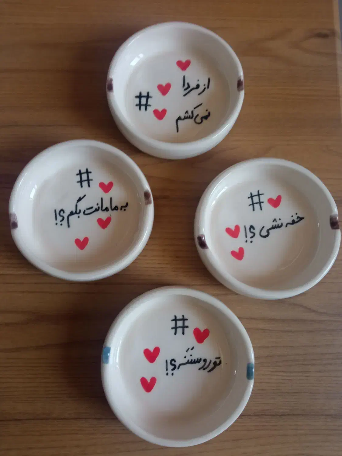 زیر سیگاری سرامیکی دست‌ساز|صنایع دستی و سایر لوازم تزئینی|شیراز, سفیرشمالی|دیوار