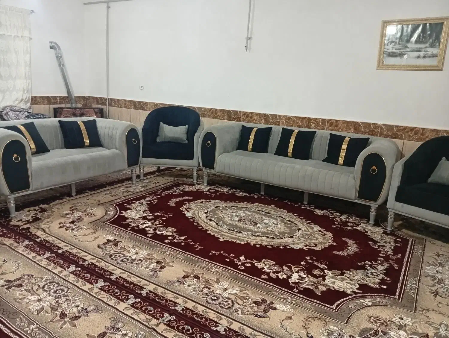 مبل۷نفرمدل‌منیمال‌ طرح‌پاتریس‌‌استفاده‌نشده|مبلمان خانگی و میز عسلی|گنبد کاووس, |دیوار