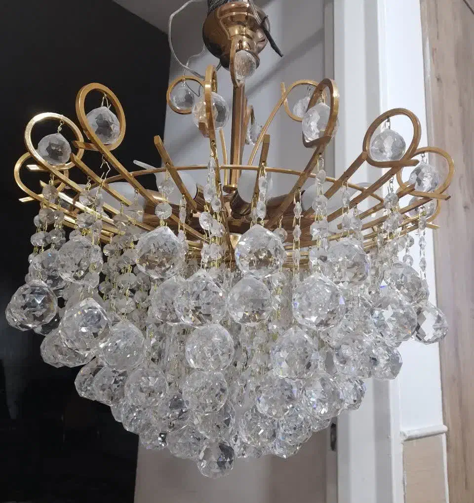 لوستر کریستالی قطر۵۲|لوستر و چراغ آویز|قم, بنیاد|دیوار