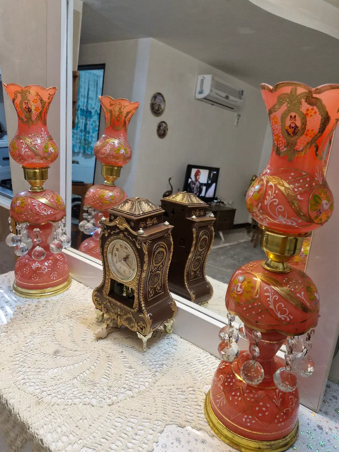 شمعدانی و لوستر|لوستر و چراغ آویز|اراک, |دیوار