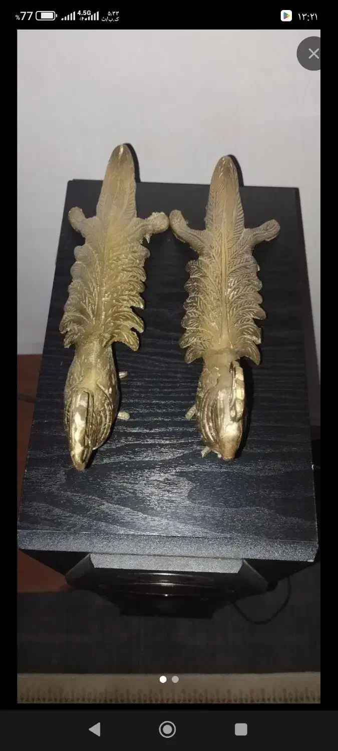 مجسمه برنز طاووس|مجسمه، تندیس، ماکت|تاکستان, |دیوار