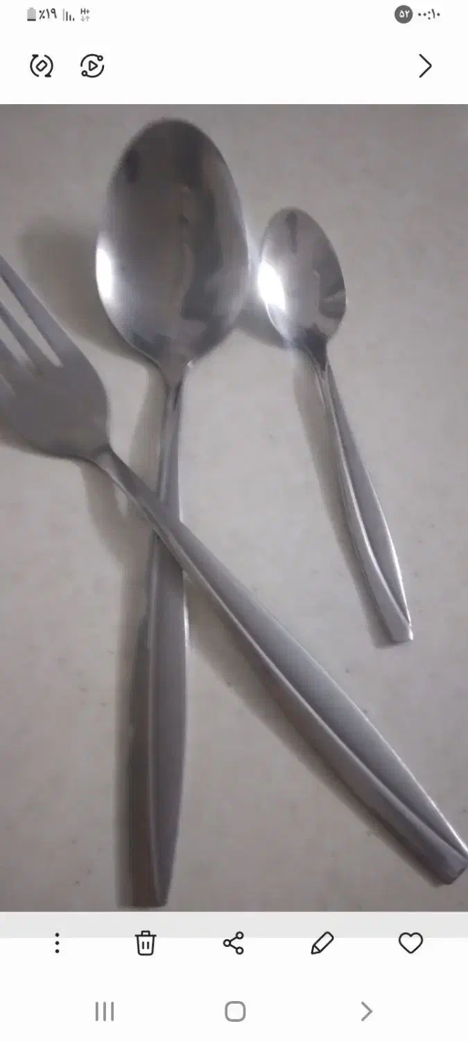 قاشق چنگال۲ماهه استفاده شده|ظروف سرو و پذیرایی|یزد, |دیوار