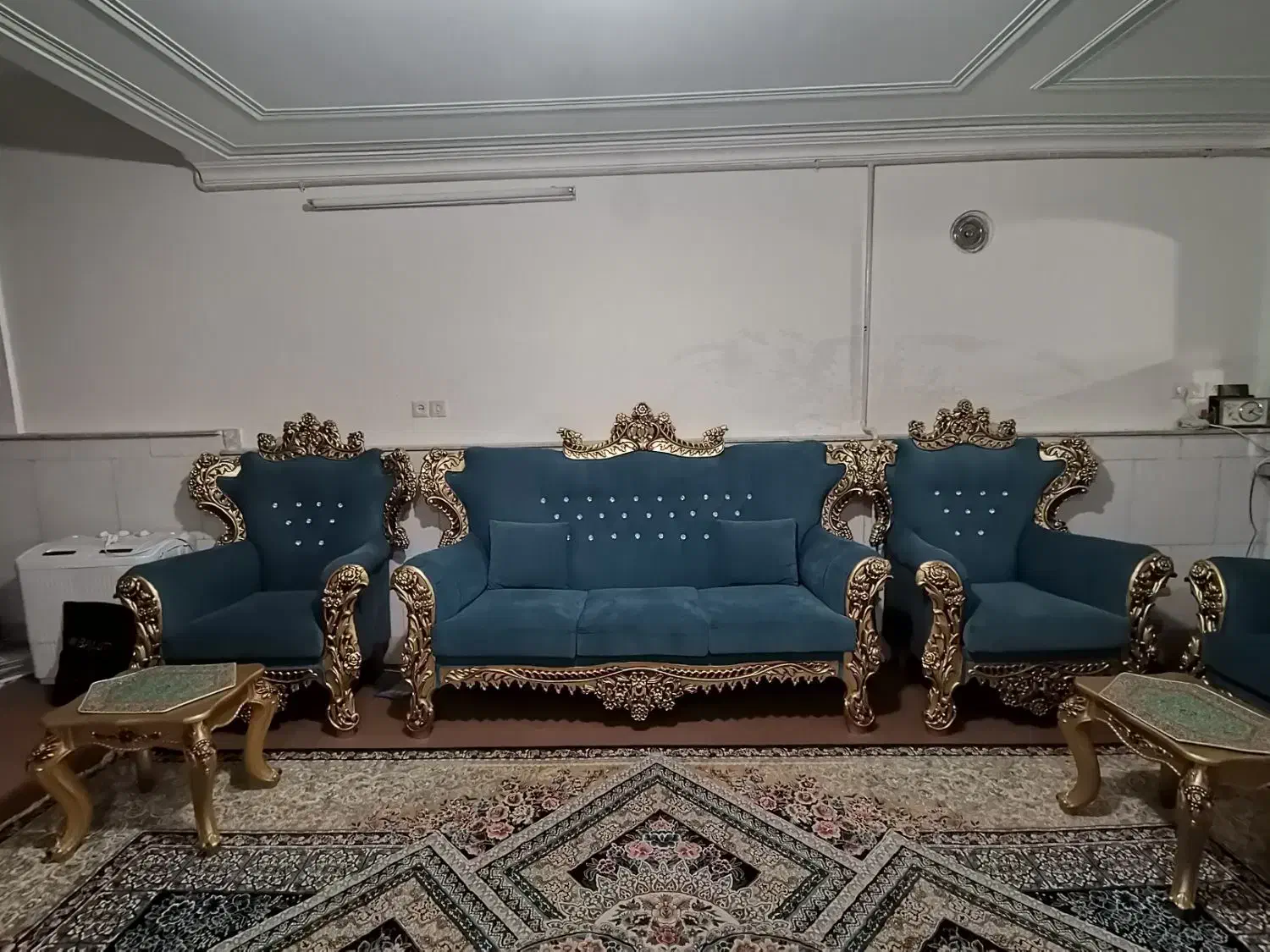 فروش یا معاوضه مبل هفت نفره|مبلمان خانگی و میز عسلی|مهریز, |دیوار