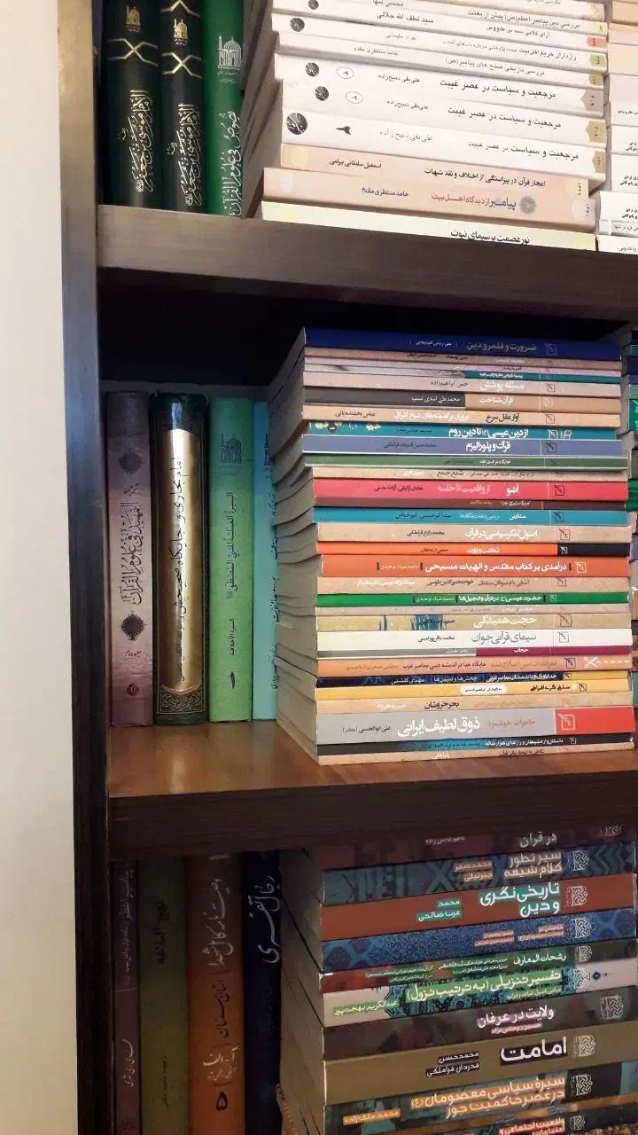 کتابخانه بسیار بزرگ و مستحکم و جا دار|کتابخانه، شلف، قفسههای دیواری|مشهد, الهیه|دیوار