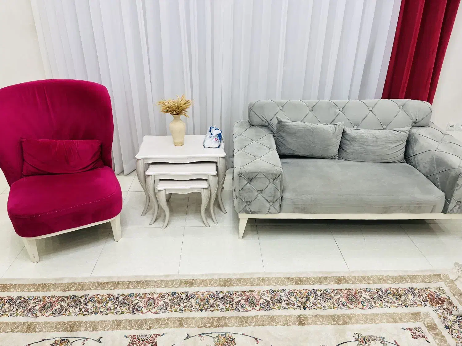 مبل هفت نفره میزعسلی|مبلمان خانگی و میز عسلی|رشت, معلولین|دیوار