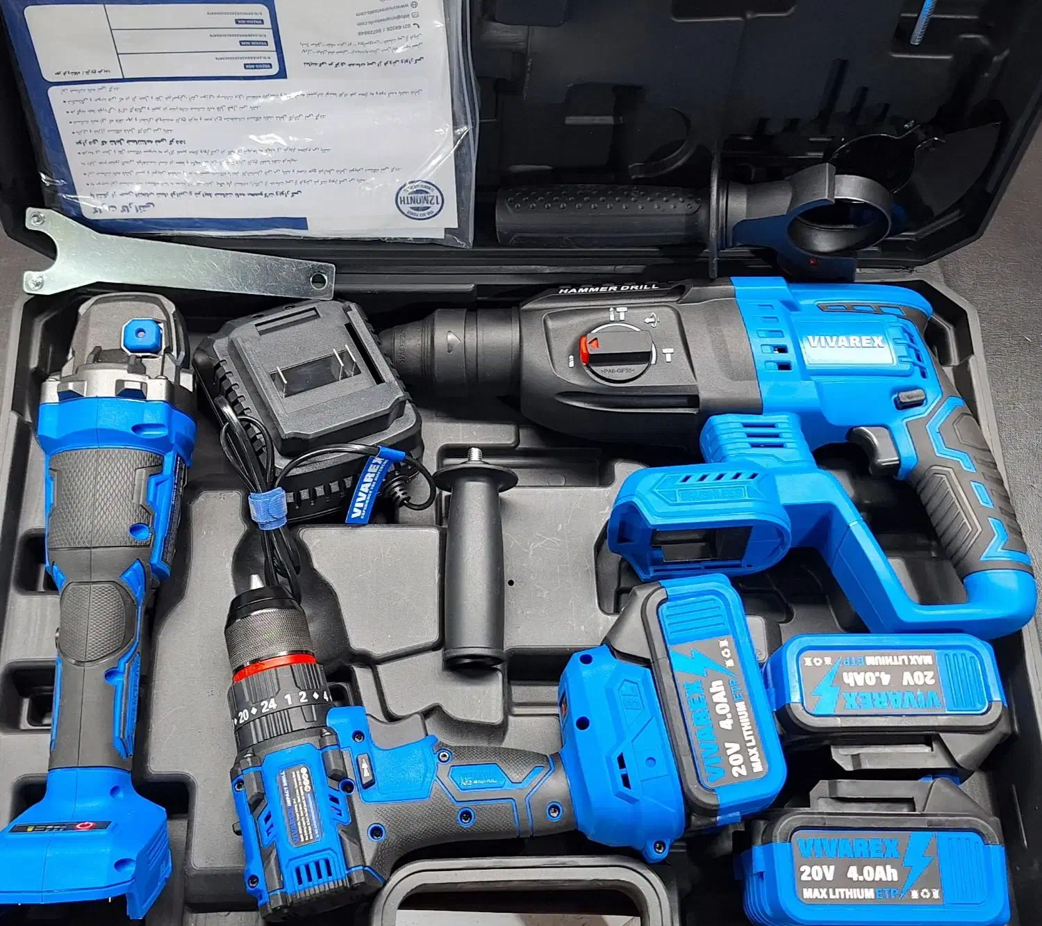 کیت ابزار شارژی ویوارکس ( دریل/ مینی فرز/ بتن کن )|ابزارآلات|اصفهان, توپخانه ارتش|دیوار