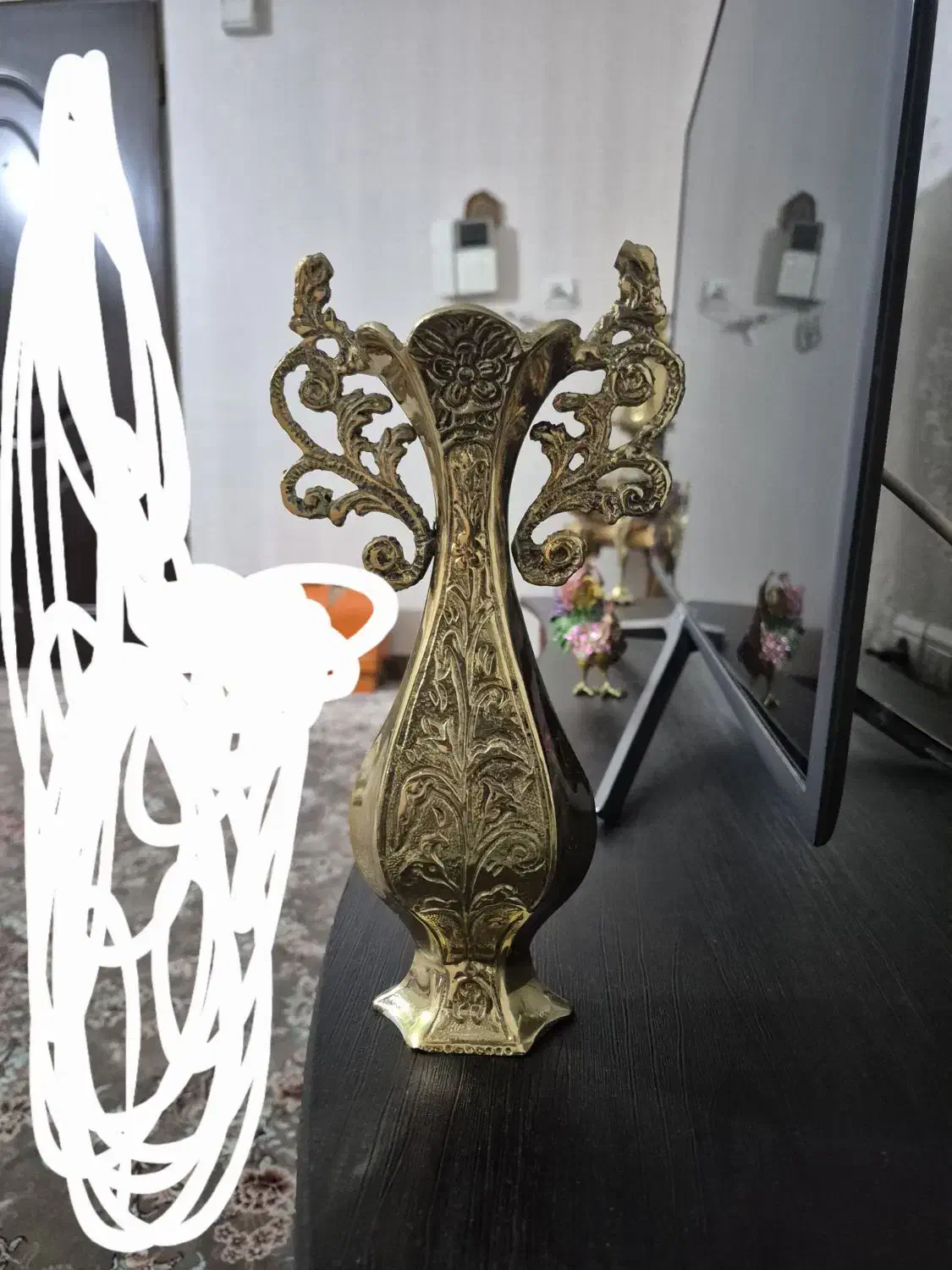 گلدان برنجی|مجسمه، تندیس، ماکت|شهر ری, علایین|دیوار