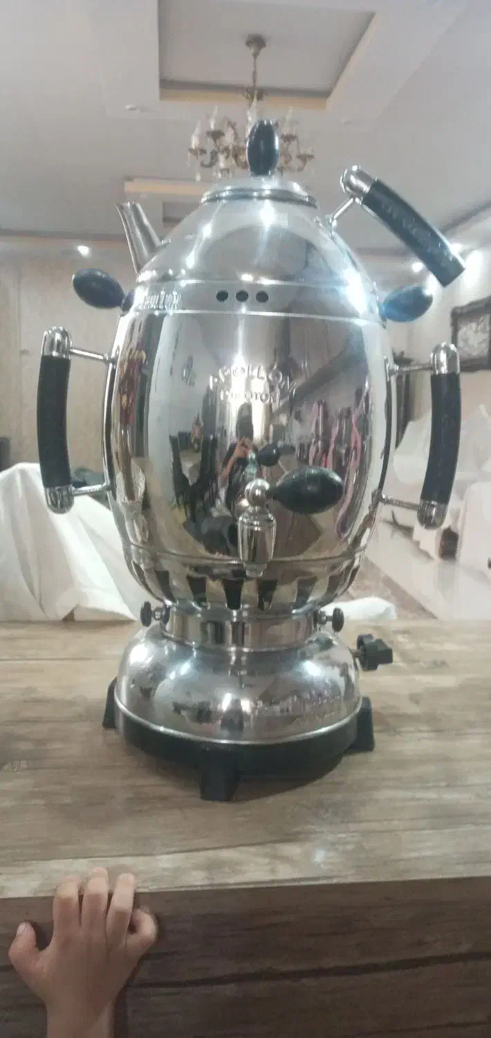 سماور ۶لیتری اپلون در حد نو( ترماکوبل دار)|سماور، چای‌ساز، قهوه‌ساز|کرمانشاه, |دیوار