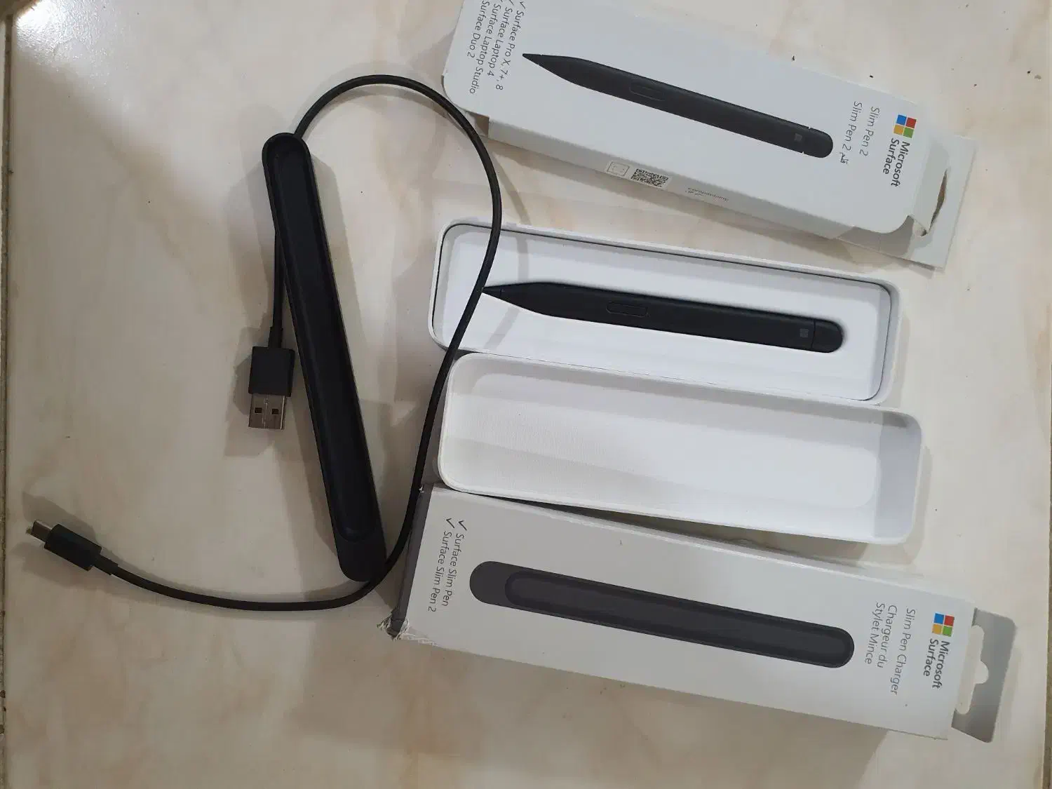 قلم Microsoft slim pen 2 به همراه شارژر|قطعات و لوازم جانبی رایانه|اسلامشهر, شهرک واوان|دیوار