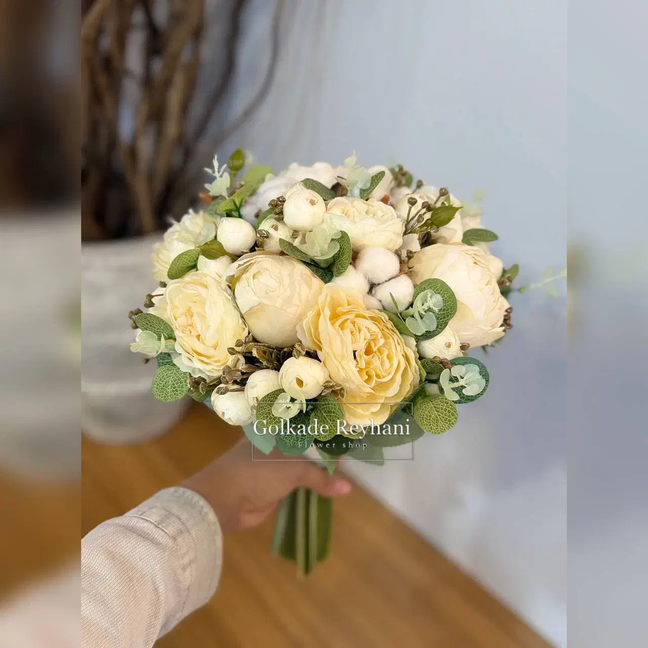 گل عروس سایز متوسط با گل مصنوعی|گل مصنوعی|مشهد, شهید مطهری|دیوار