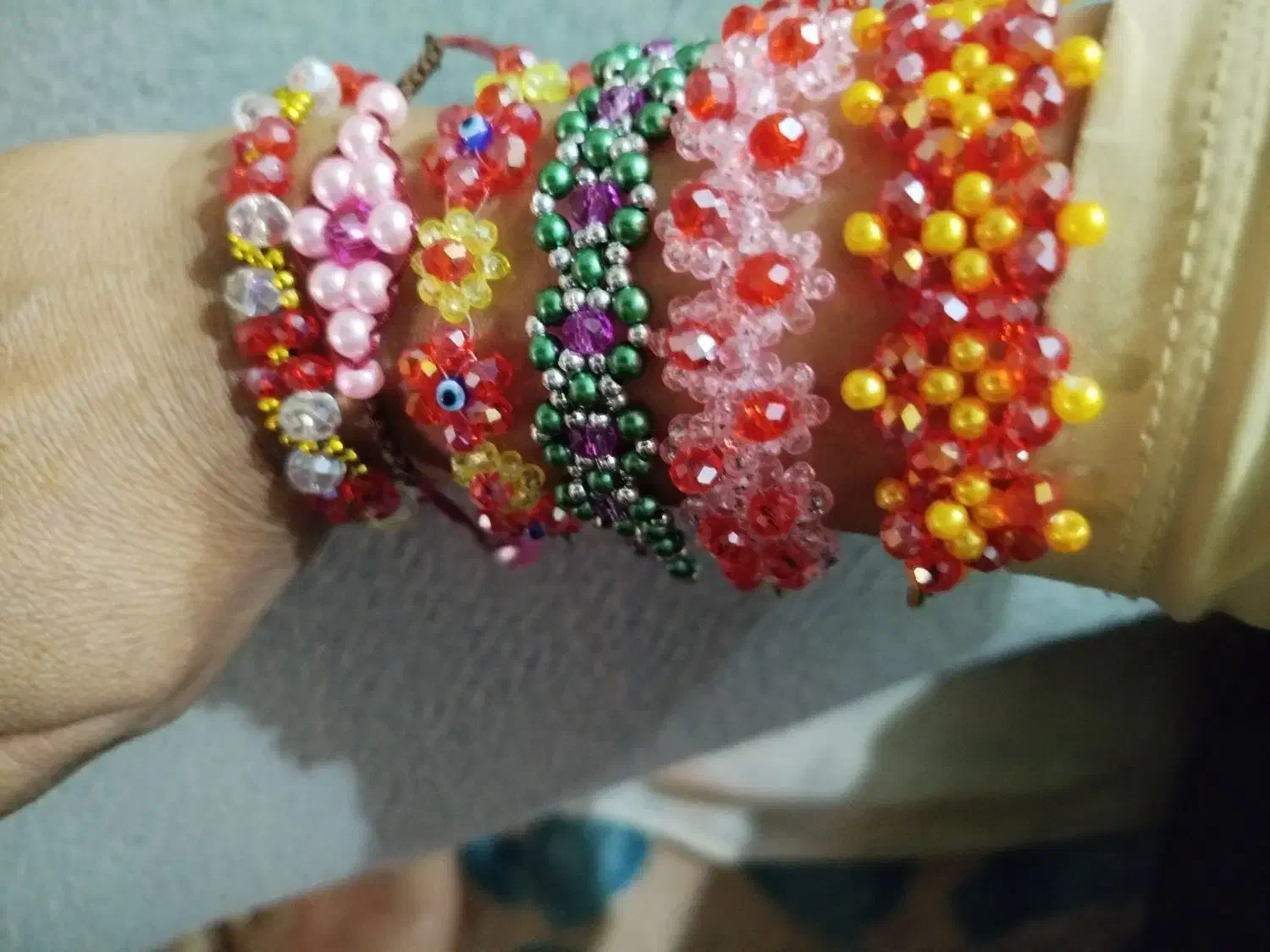 دستبند مرواریدی یلدایی|بدلیجات|یزد, |دیوار