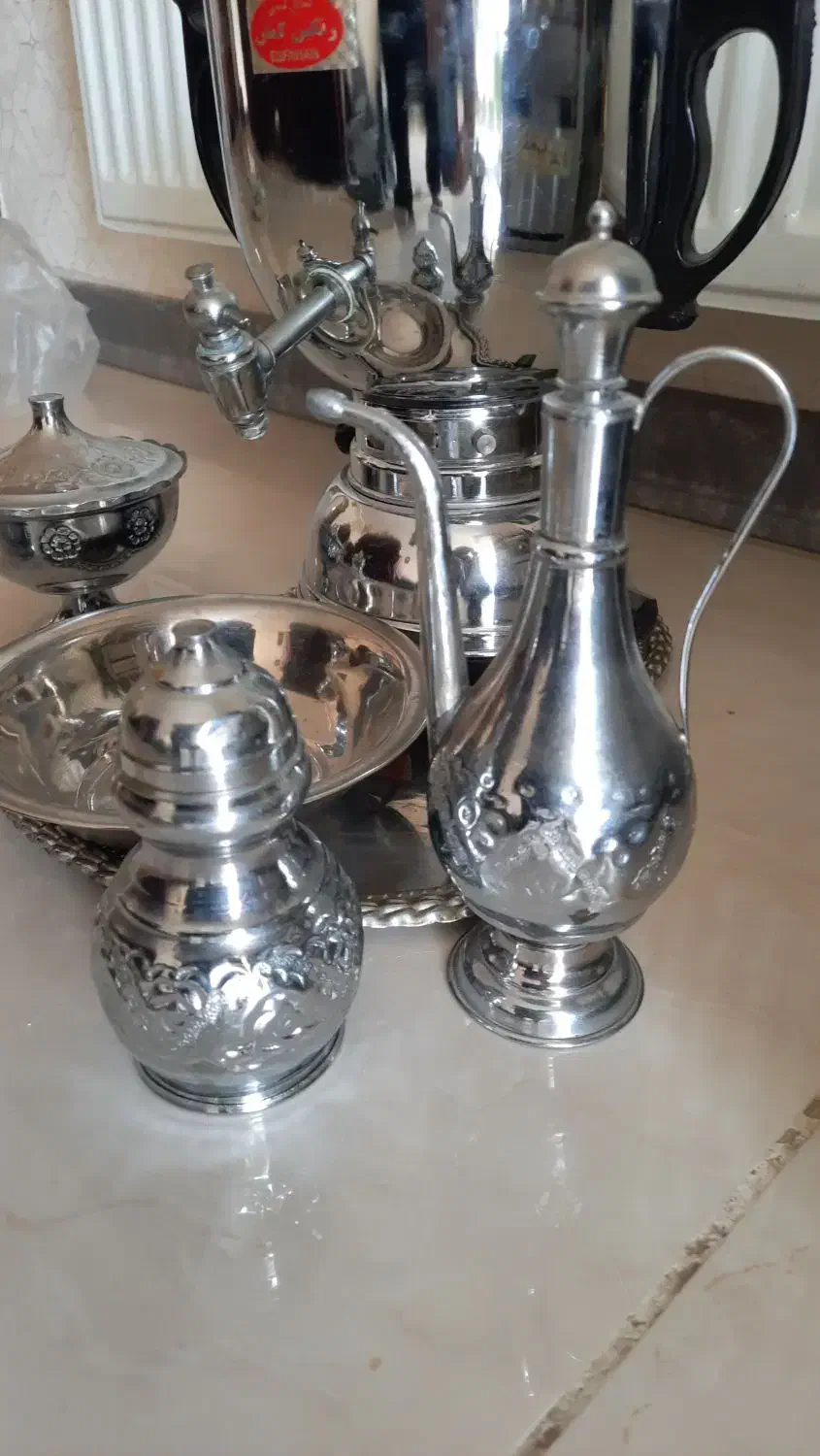 سرویس سماور گازی برند صنایع دستی رنگین کمان|سماور، چای‌ساز، قهوه‌ساز|اصفهان, سپاهان‌شهر|دیوار