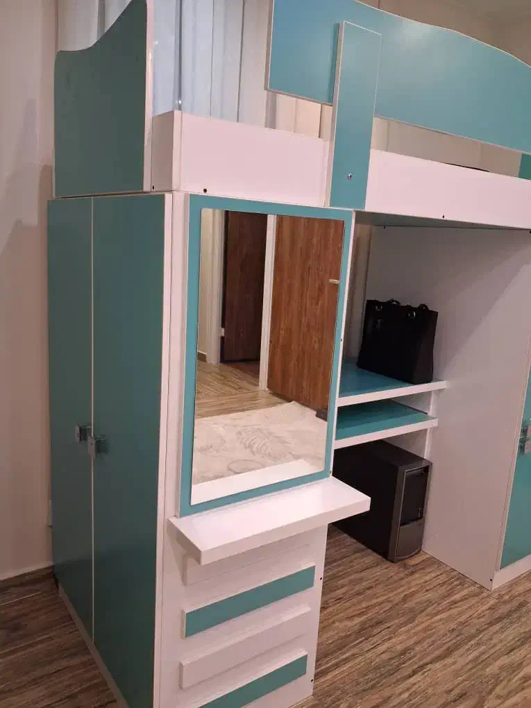 تخت خواب میز کار|تخت و سرویس خواب|هشتگرد, شهرک ولیعصر (مصلی)|دیوار