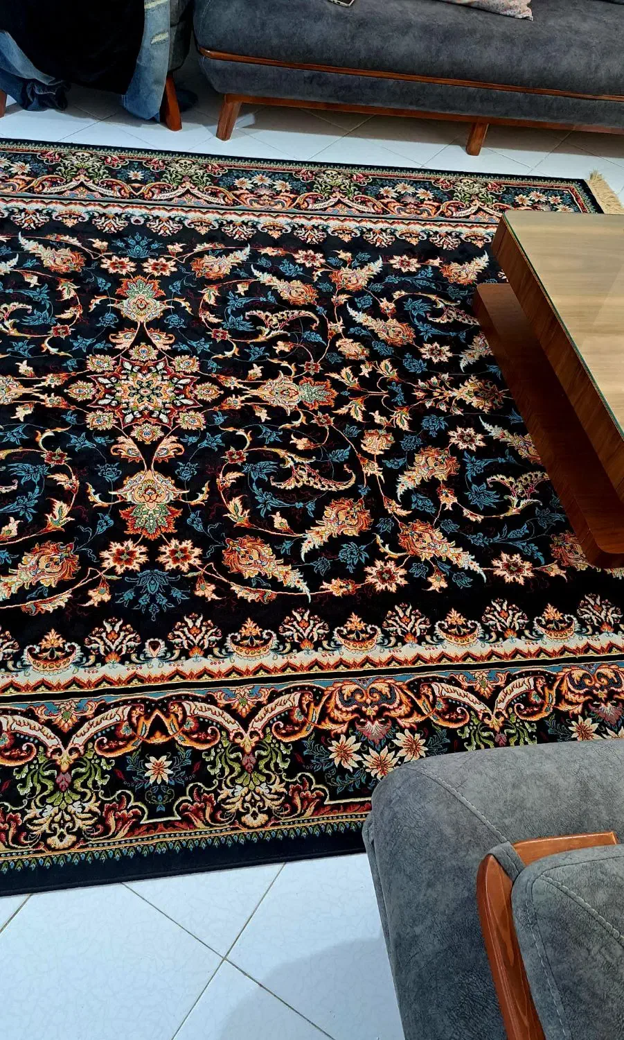 فرش ۹ متری کاشان در حد نو|فرش|ساری, |دیوار