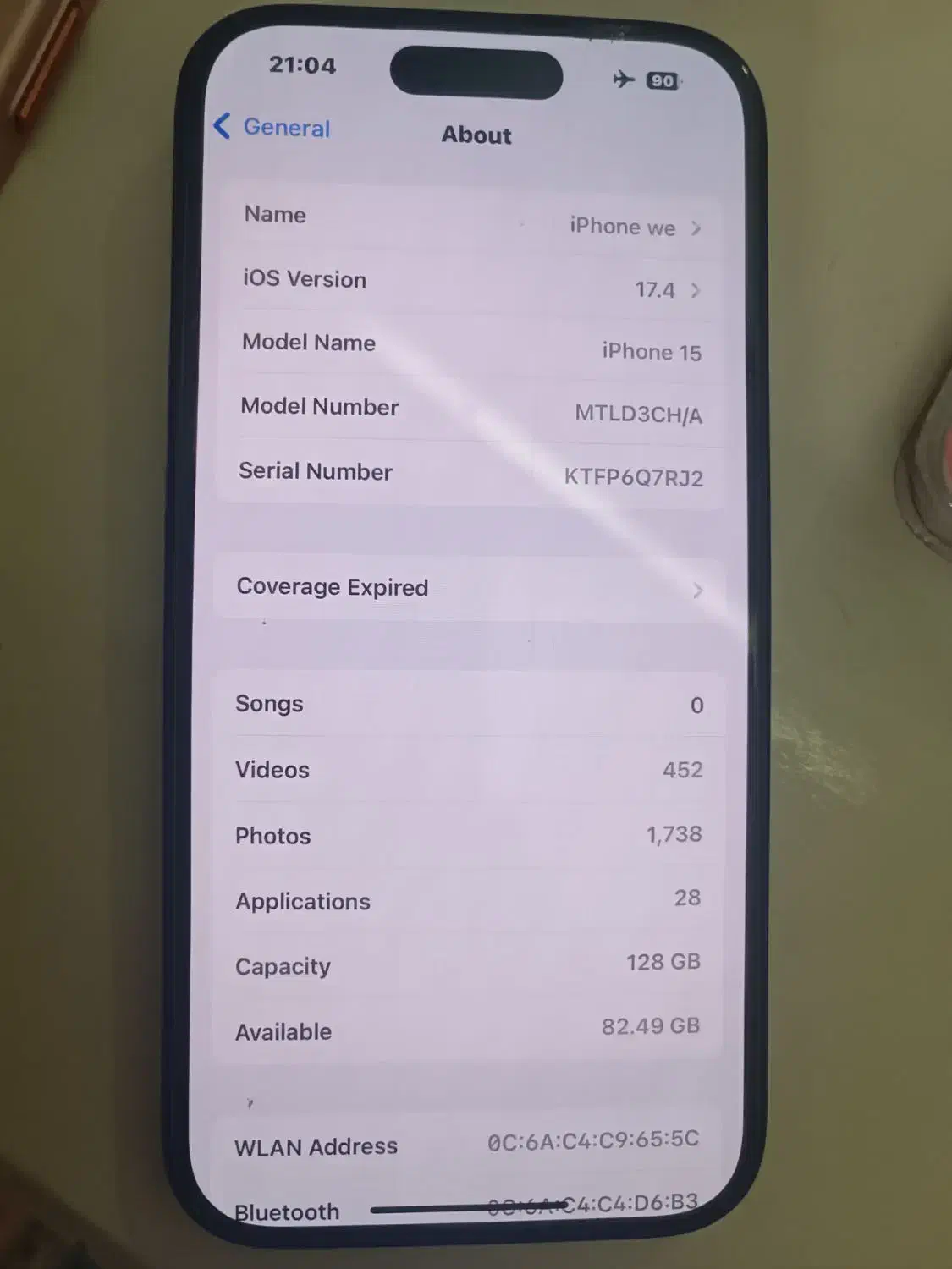 گوشی آیفون 15 128گیگ میل به معاوضه|موبایل|تهران, سلسبیل شمالی|دیوار