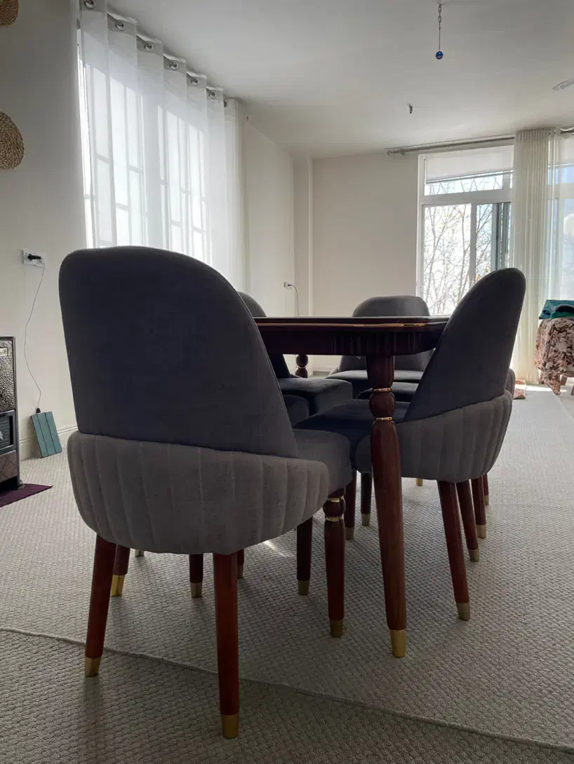 میز نهارخوری شش نفره|میز و صندلی غذاخوری|کیار, |دیوار