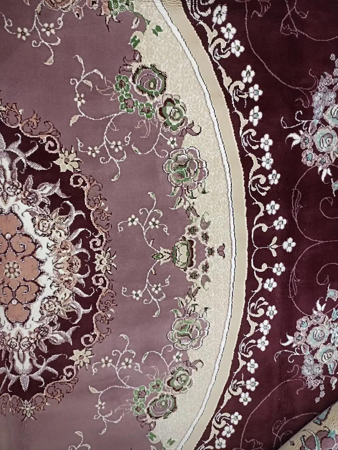 فرش نگین مشهد تمام نخ|فرش|شریفآباد, |دیوار