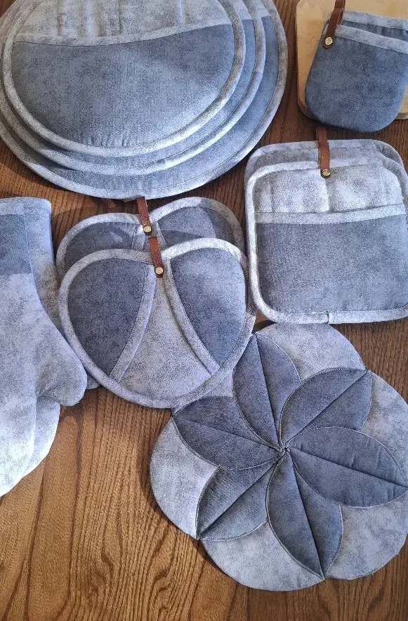 دوخت سرویس آشپزخانه عروس با تخفیف ویژه|سفره، حوله، دستمال آشپزخانه|نیشابور, شهید بهشتی|دیوار