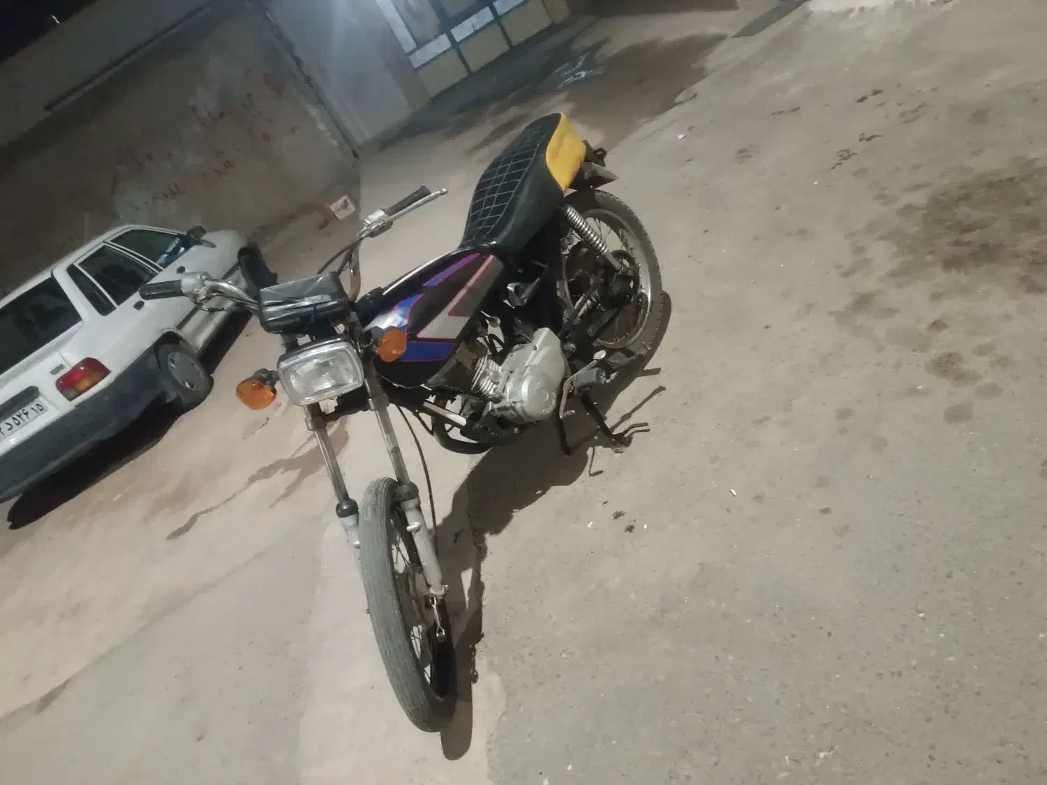 موتور مزایدع مشکی 125|موتورسیکلت|باسمنج, |دیوار