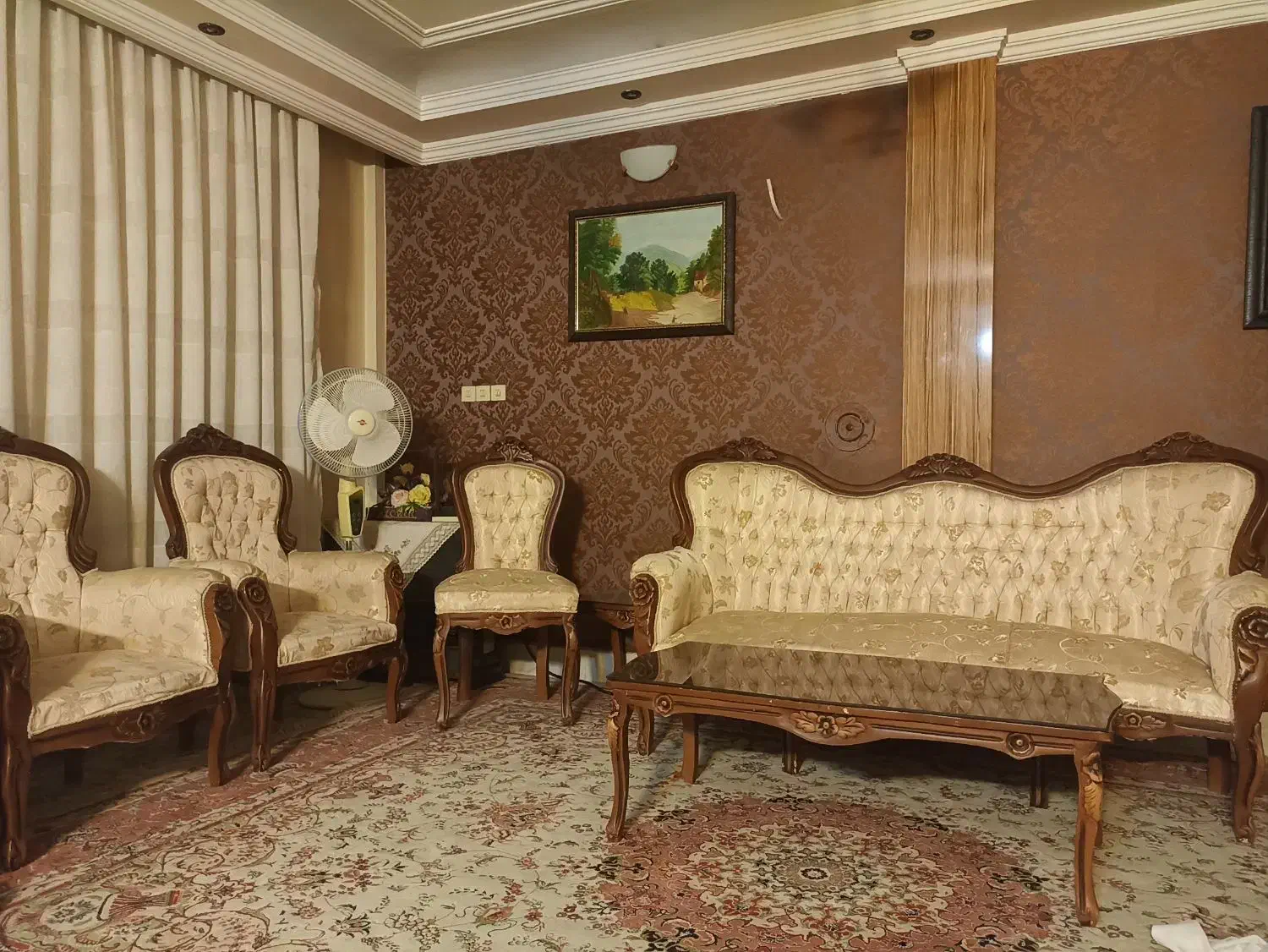 مبلمان استیل ۹ نفره|مبلمان خانگی و میز عسلی|مشهد, تربیت (صدف)|دیوار