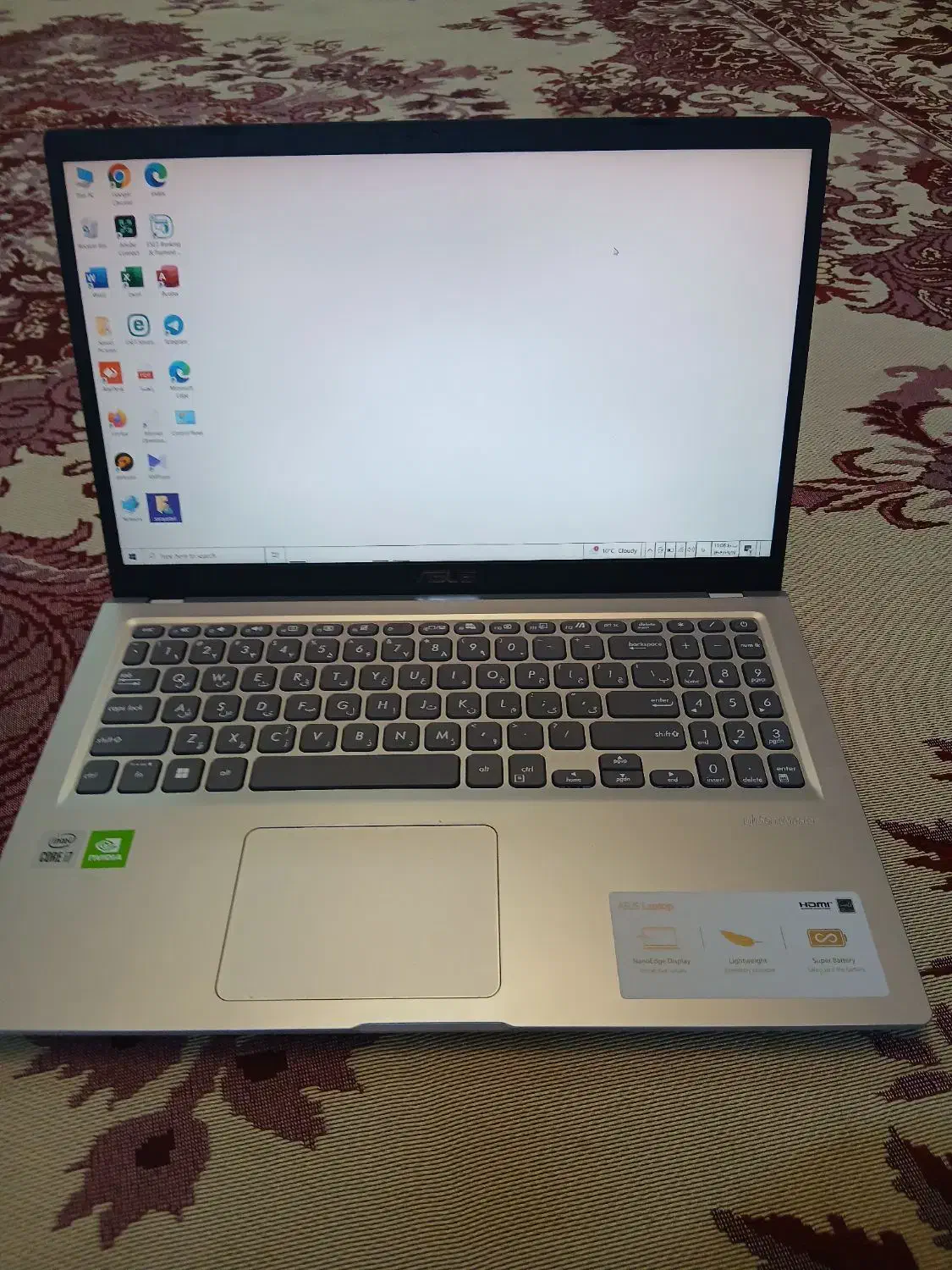 لپتاپ ایسوس نو نو در حد ۵ بار استفاده|رایانه همراه|اسلامشهر, شهرک مهدیه|دیوار