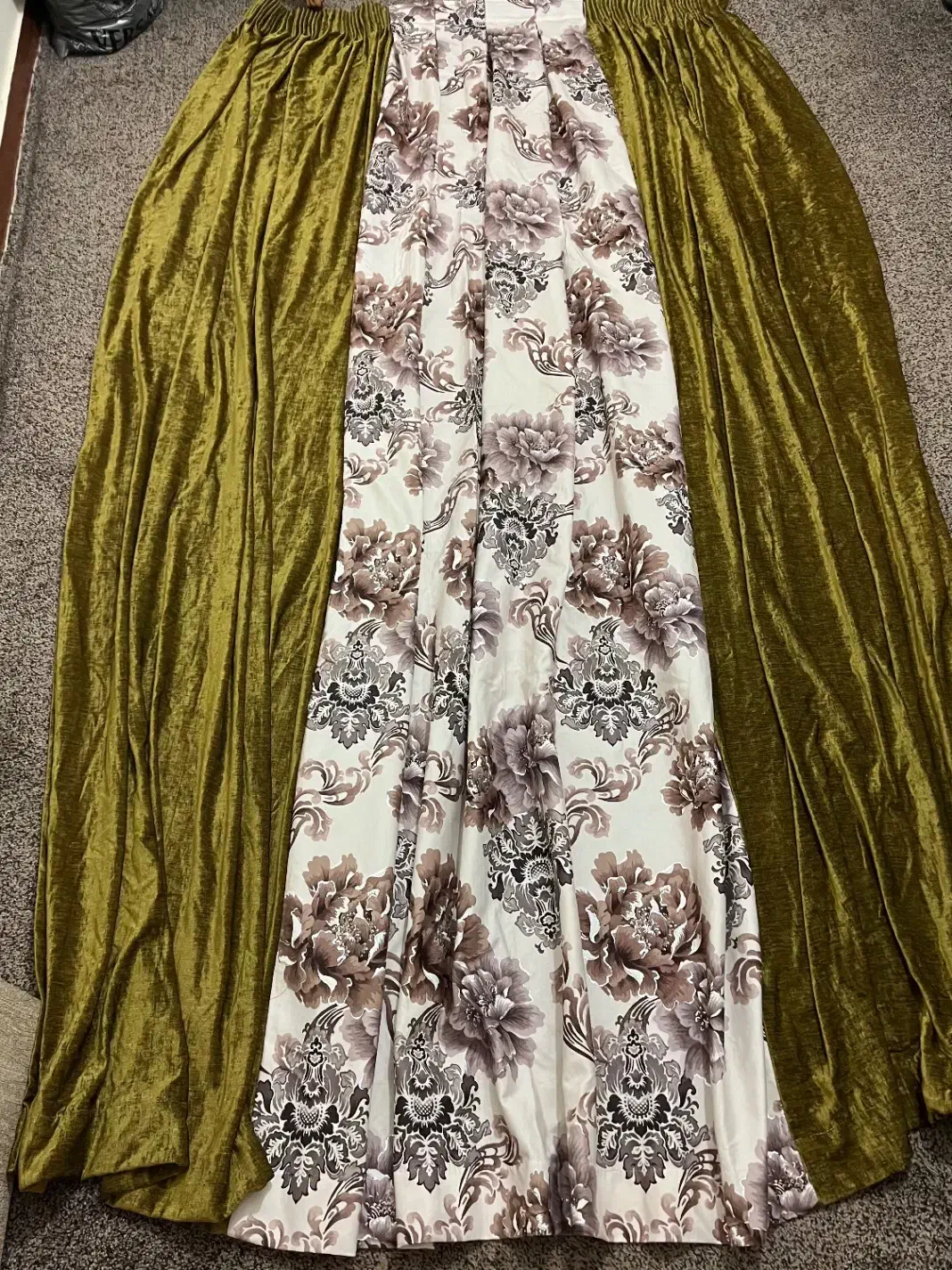پرده پذیرایی مخمل شانل به ارتفاع ۲متر و ۶۰سانت|پرده، رانر، رومیزی|بندر ماهشهر, |دیوار