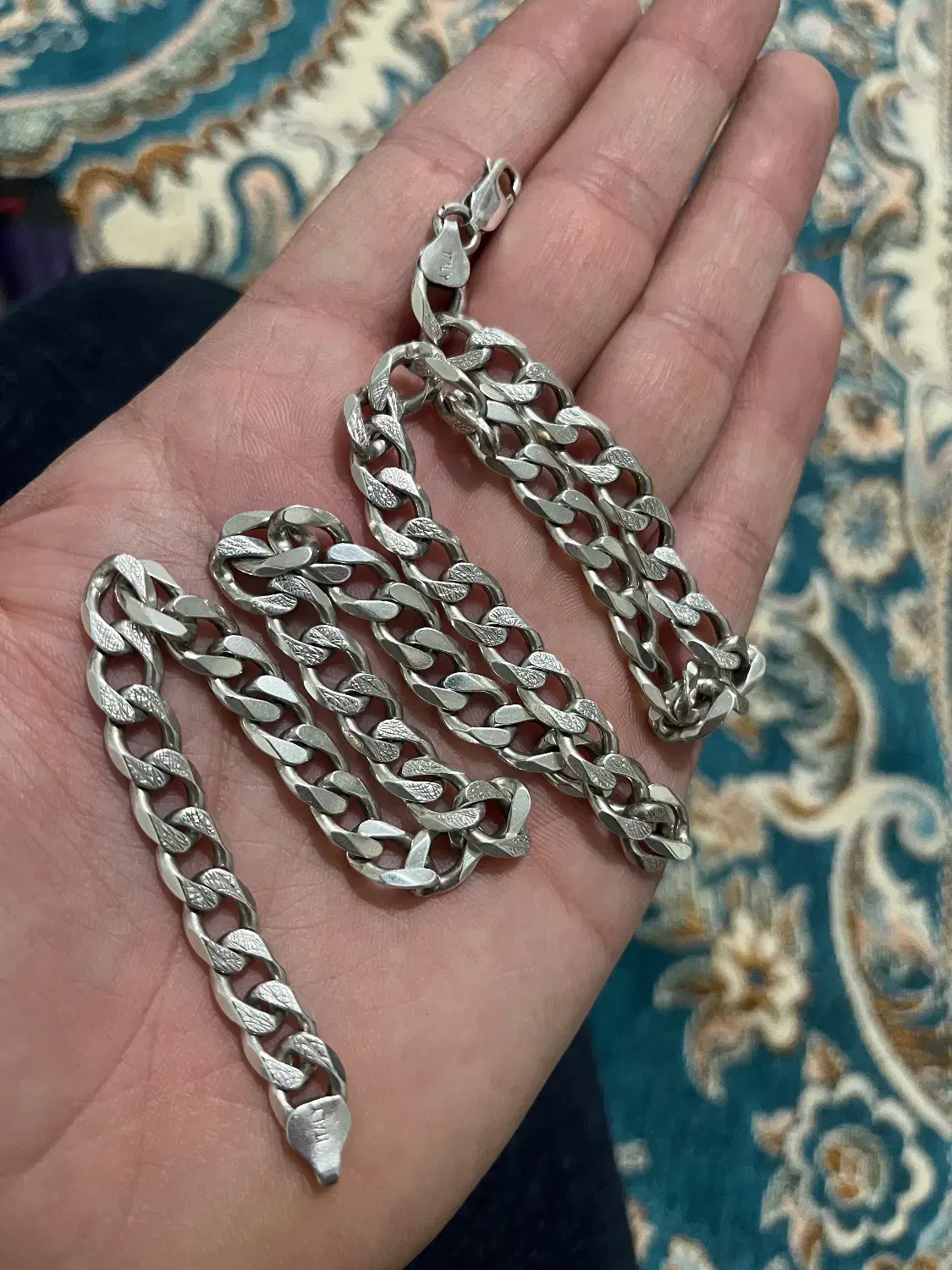 زنجیر نقره دست بند و گردنبند|جواهرات|قوچان, |دیوار