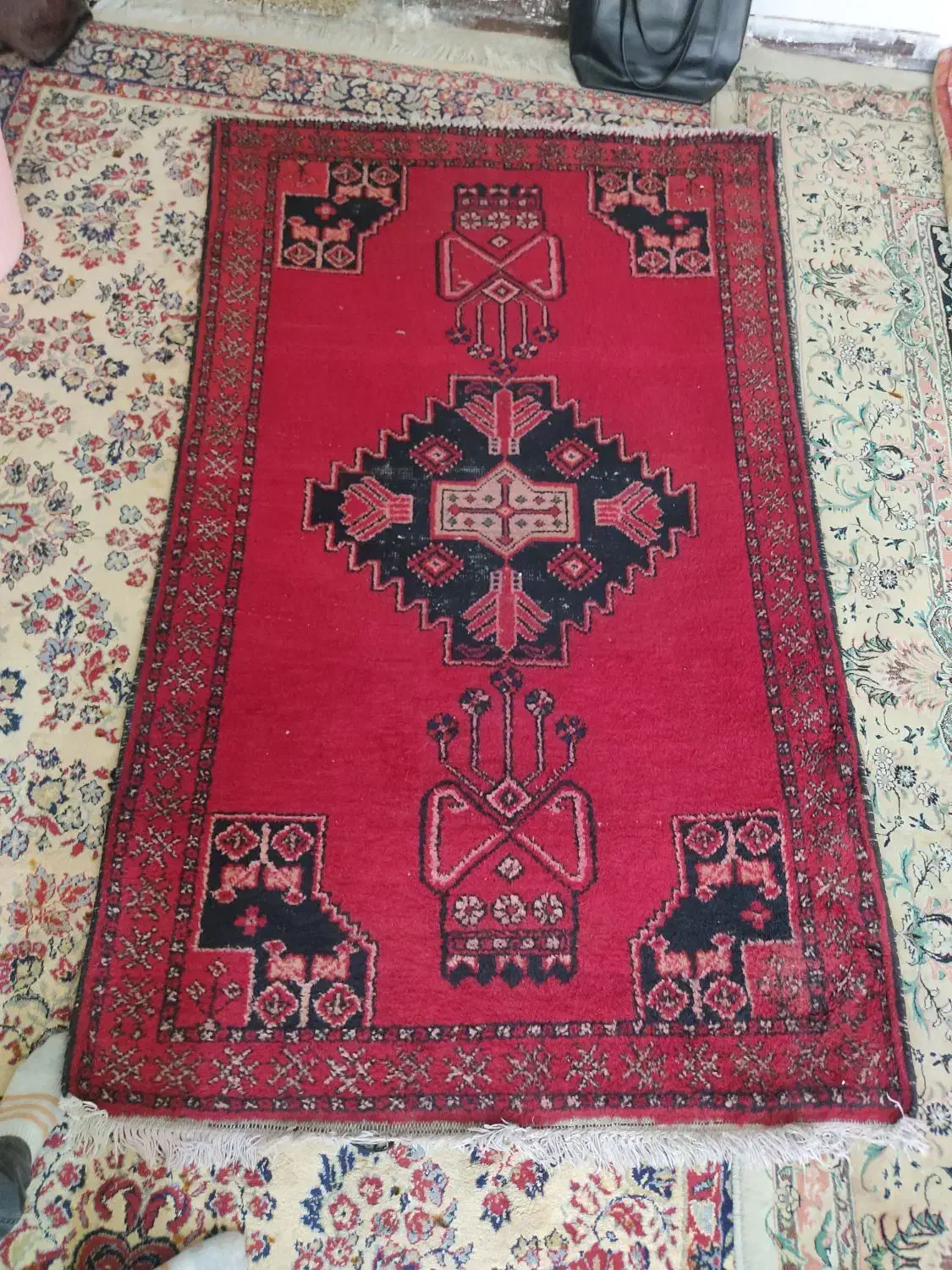 فرش دستبافت ۱/۲۰ در ۲ متر یک جفت|فرش|شیراز, کوزه گری|دیوار