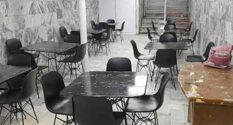 میز و صندلی آریـا فایبر گلاس دو لایه پایه فلـز|میز و صندلی غذاخوری|مشهد, گوهرشاد|دیوار