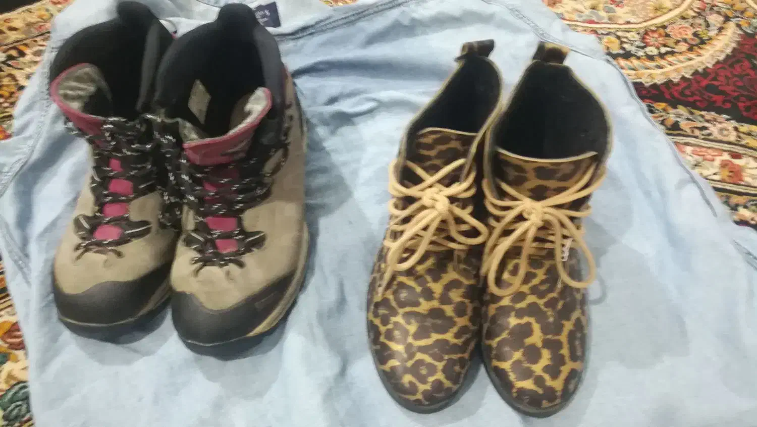 فروش دو جفت نیم پوتین پاییزی با شماره 40|کیف، کفش، کمربند|سنندج, |دیوار